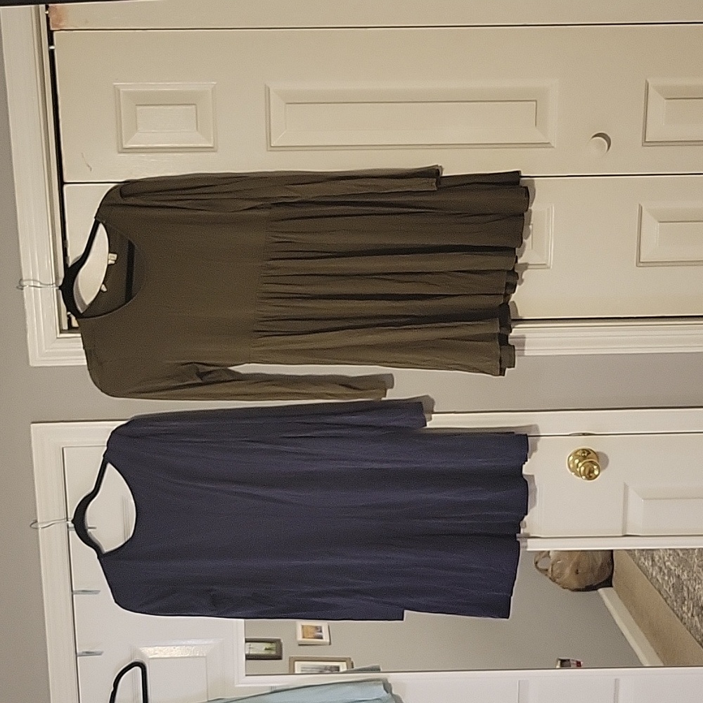 2 Long Sleeve T Shirt Dresses